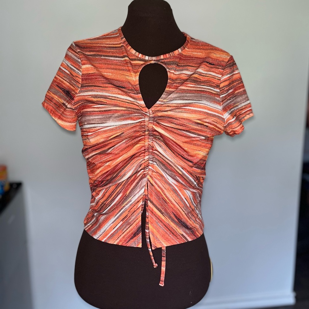 TOPSHOP Keyhole Crop Top NWT
